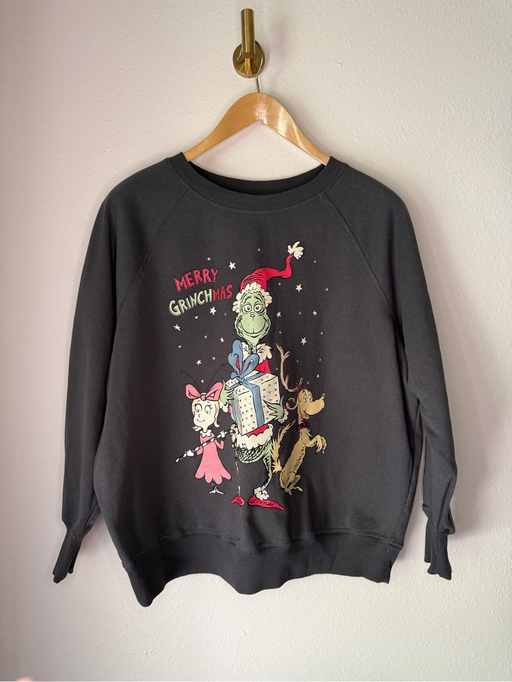 Dr. Seuss The Grinch Merry Grinchmas Sweatshirt Women’s size 0X Large